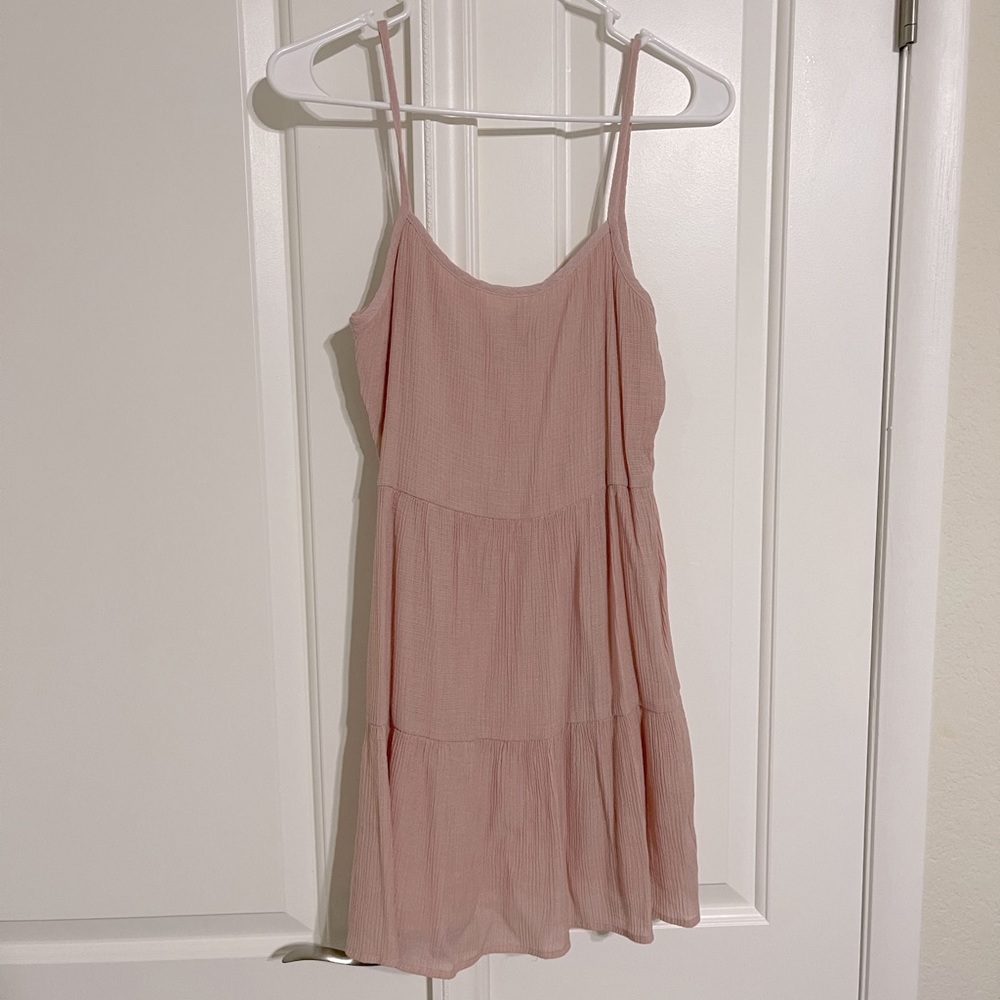 Pink tank dress